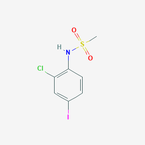 molecular formula C7H7ClINO2S B8448304 N-(2-chloro-4-iodophenyl)methanesulfonamide CAS No. 143937-72-8