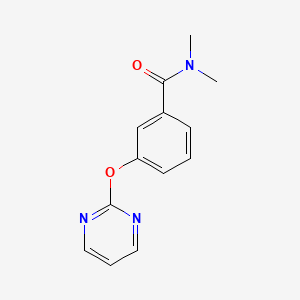 molecular formula C13H13N3O2 B8448333 N,N-dimethyl-3-(pyrimidin-2-yloxy)benzamide 