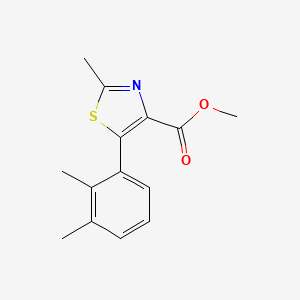 molecular formula C14H15NO2S B8448367 5-(2,3-Dimethyl-phenyl)-2-methyl-thiazole-4-carboxylic Acid Methyl Ester 