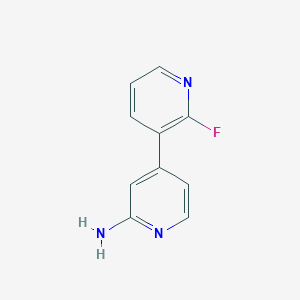 molecular formula C10H8FN3 B8448374 4-(2-Fluoropyridin-3-yl)pyridin-2-amine 