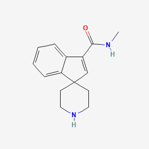 molecular formula C15H18N2O B8448383 N-methylspiro[indene-1,4'-piperidine]-3-carboxamide 