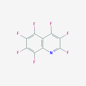 molecular formula C9F7N B084485 Quinoline, heptafluoro- CAS No. 13180-38-6