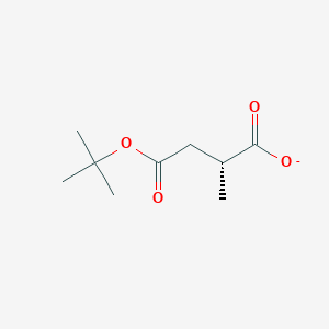 molecular formula C9H15O4- B8448625 1-tert-butyl (3R)-3-methylsuccinate 