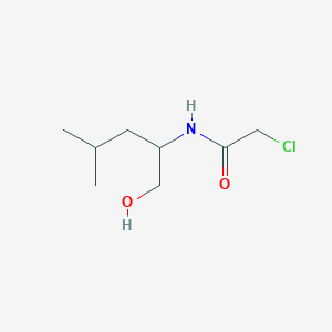 molecular formula C8H16ClNO2 B8448659 2-chloro-N-[1-(hydroxymethyl)-3-methylbutyl]acetamide 