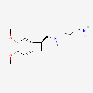 N-{[(7S)-3,4-dimethoxybicyclo[4.2.0]octa-1,3,5-trien-7-yl]methyl}-N-methylpropane-1,3-diamine