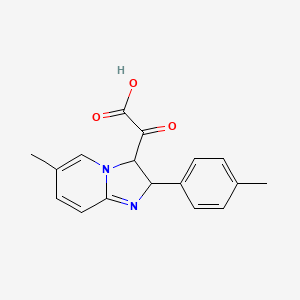 (6-Methyl-2-p-tolyl-2,3-dihydro-imidazo[1,2-a]pyridin-3-yl)-oxoacetic acid