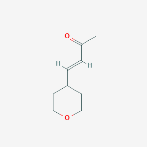 molecular formula C9H14O2 B8448792 4-(Tetrahydro-2H-pyran-4-yl)-3-butene-2-one 