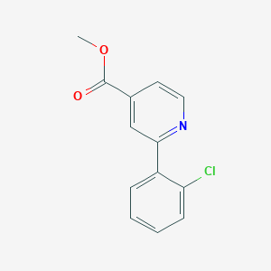 molecular formula C13H10ClNO2 B8448798 Methyl 2-(2-chlorophenyl)isonicotinate 