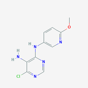 molecular formula C10H10ClN5O B8448855 n4-(6-Methoxy-3-pyridyl)-6-chloro-4,5-pyrimidine diamine 