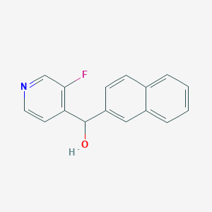 molecular formula C16H12FNO B8448859 (3-Fluoropyridin-4-yl)-(naphthalen-2-yl)-methanol 