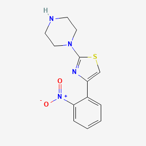 4-(2-Nitrophenyl)-2-piperazin-1-yl-1,3-thiazole