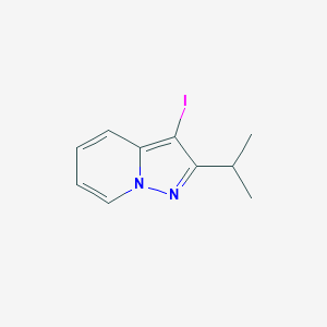molecular formula C10H11IN2 B8448875 3-Iodo-2-isopropyl-pyrazolo[1,5-a]pyridine 