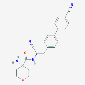 (S)-4-Amino-N-(1-cyano-2-(4'-cyanobiphenyl-4-yl)ethyl)tetrahydro-2H-pyran-4-carboxamide