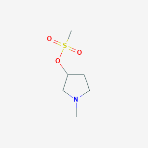 molecular formula C6H13NO3S B8448896 1-Methylpyrrolidin-3-yl methanesulfonate 