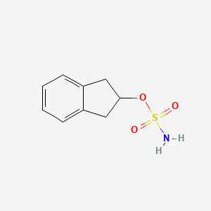 molecular formula C9H11NO3S B8448915 Indan-2-ol sulfamate 