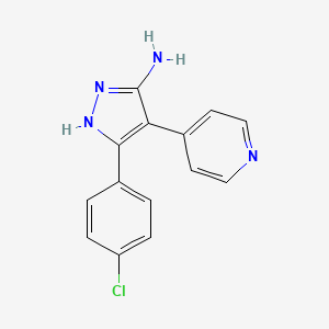 5-Amino-3-(4-chlorophenyl)-4-(pyridin-4-yl)-pyrazole