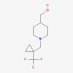 [1-(1-Trifluoromethyl-cyclopropylmethyl)-piperidin-4-yl]-methanol