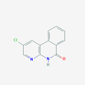 molecular formula C12H7ClN2O B8448978 2-chloro-5H-benzo[c][1,8]naphthyridin-6-one 