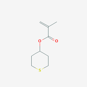 molecular formula C9H14O2S B8448995 tetrahydro-2H-thiopyran-4-yl methacrylate 