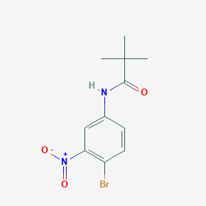 molecular formula C11H13BrN2O3 B8449038 N-(4-bromo-3-nitrophenyl)pivalamide 
