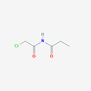 molecular formula C5H8ClNO2 B8449051 N-propionyl-2-chloroacetamide CAS No. 15322-68-6