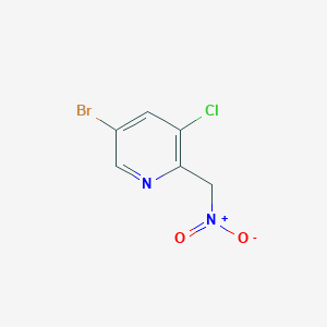 5-Bromo-3-chloro-2-(nitromethyl)pyridine