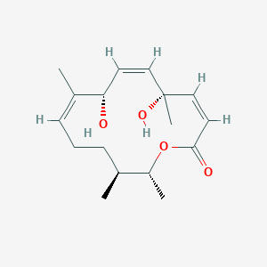 (3Z,5R,6Z,8S,9Z,13S,14R)-5,8-dihydroxy-5,9,13,14-tetramethyl-1-oxacyclotetradeca-3,6,9-trien-2-one