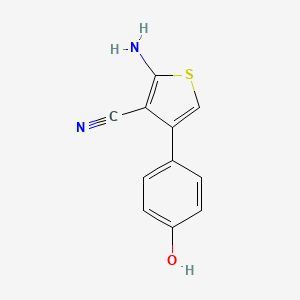 2-Amino-4-(4-hydroxyphenyl)thiophene-3-carbonitrile