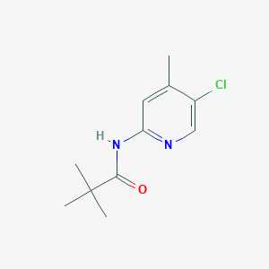 molecular formula C11H15ClN2O B8449151 N-(5-chloro-4-methyl-pyridin-2-yl)-2,2-dimethyl-propionamide CAS No. 893566-37-5