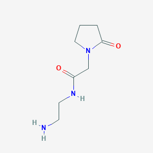 molecular formula C8H15N3O2 B8449175 N-(2-aminoethyl)-2-oxo-1-pyrrolidineacetamide 