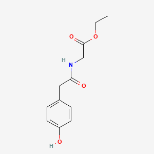 [2-(4-Hydroxy-phenyl)-acetyl amino]-acetic acid ethyl ester