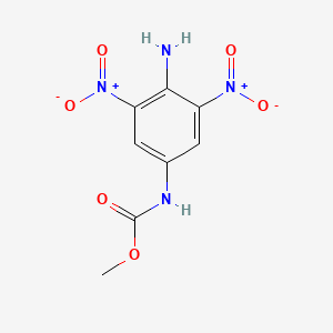 4-Amino-3,5-dinitro-1-(methoxycarbonyl)aminobenzene