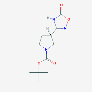 (R)-3-(5-oxo-4,5-dihydro-1,2,4-oxadiazol-3-yl)-pyrrolidine-1-carboxylic acid tert-butyl ester