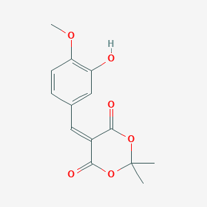 5-(3-Hydroxy-4-methoxybenzylidene)-2,2-dimethyl-1,3-dioxane-4,6-dione