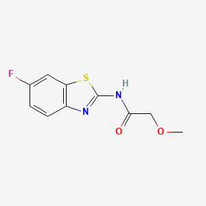 molecular formula C10H9FN2O2S B8449368 6-Fluoro-2-(methoxyacetylamino)benzothiazole 