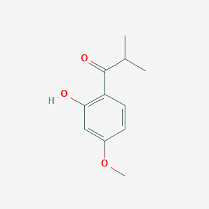 molecular formula C11H14O3 B8449376 1-(2-Hydroxy-4-methoxy-phenyl)-2-methyl-propan-1-one 