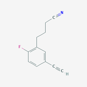 4-(5-Ethynyl-2-fluoro-phenyl)-butyronitrile