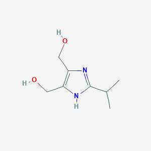 molecular formula C8H14N2O2 B8449460 2-Isopropyl-4,5-bis(hydroxymethyl) imidazole 
