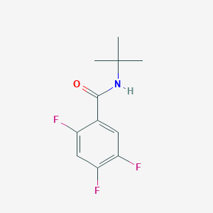 molecular formula C11H12F3NO B8449489 N-t-Butyl-2,4,5-trifluorobenzamide 