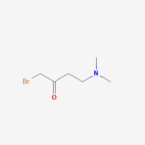 molecular formula C6H12BrNO B8449492 1-Bromo-4-dimethylaminobutan-2-one 