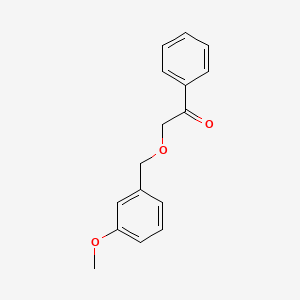 molecular formula C16H16O3 B8449507 5-Methoxy-2-benzyloxyacetophenone 