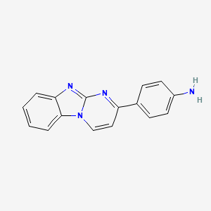 molecular formula C16H12N4 B8449515 4-(Benzo[4,5]imidazo[1,2-a]pyrimidin-2-yl)aniline 
