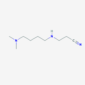 molecular formula C9H19N3 B8449556 N-(2-cyanoethyl)-N',N'-dimethyl-1,4-diaminobutane 