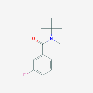 molecular formula C12H16FNO B8449579 N-methyl-N-(tert-butyl)-3-fluorobenzamide 