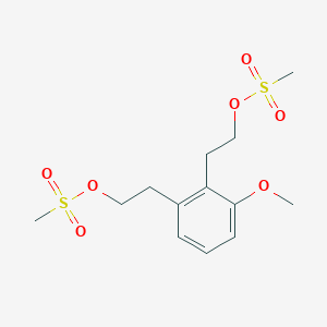 molecular formula C13H20O7S2 B8449611 2,3-Bis-(2-methanesulfonyloxyethyl)-1-methoxybenzene 