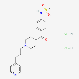 Methanesulfonamide, N-(4-((1-(3-(4-pyridinyl)propyl)-4-piperidinyl)carbonyl)phenyl)-, dihydrochloride