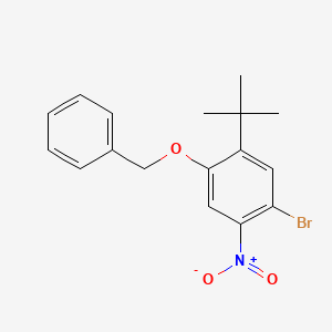 B8449658 1-Tert-butyl-2-(benzyloxy)-5-bromo-4-nitrobenzene CAS No. 873055-69-7