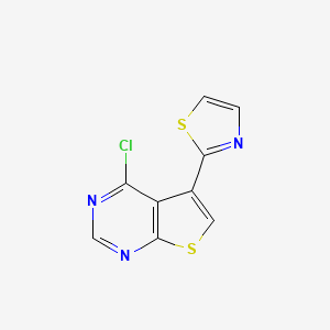 4-Chloro-5-(thiazol-2-yl)thieno[2,3-d]pyrimidine