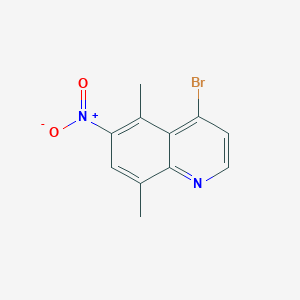 4-Bromo-5,8-dimethyl-6-nitroquinoline