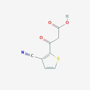 molecular formula C8H5NO3S B8449699 3-(3-Cyano-thiophen-2-yl)-3-oxo-propionic acid 
